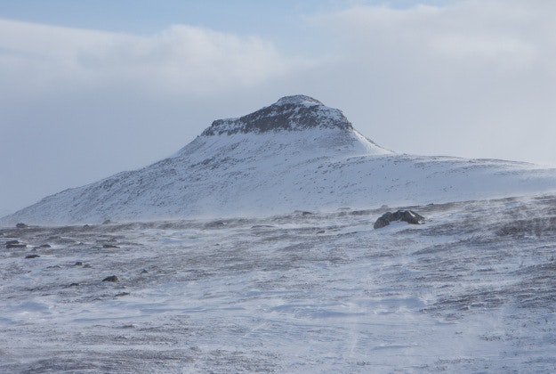 The snowy summit of Halti.