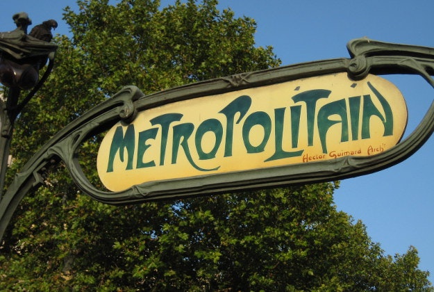 The Paris metro.