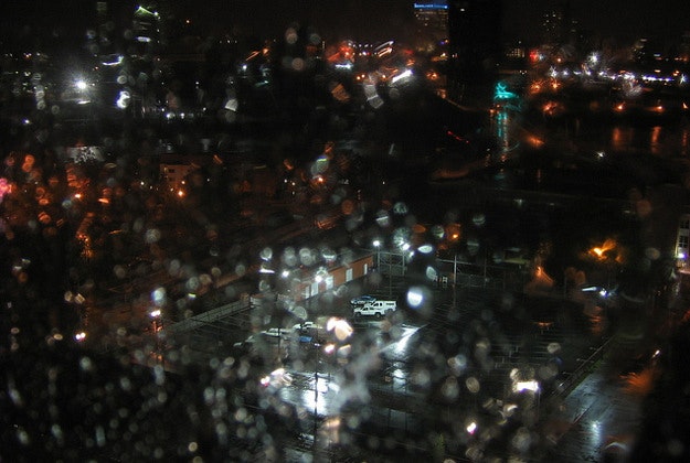 A rainy night in Portland.