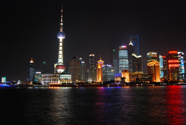 Shanghai skyline.