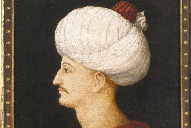A portrait of Suleyman the Magnificent.