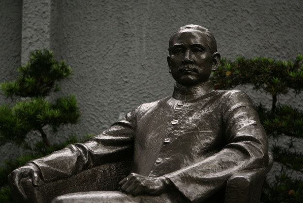 A statue of Sun Yatsen in Shanghai.