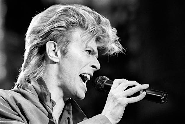 Travel News - Rock Superstar David Bowie during his ell-out concert at Wemblety Stadium. File photo dated 19/06/87 of David Bowie, who has died following an 18-month battle with cancer.