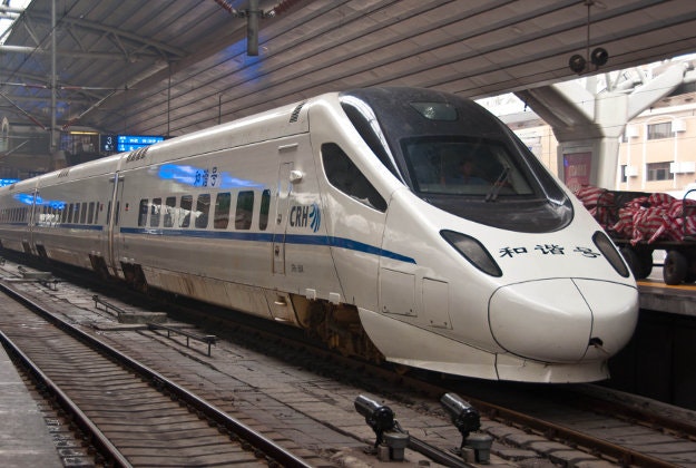 The Beijing-Shenyang high-speed railway.