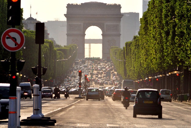 The Champs-Elysees, Paris.