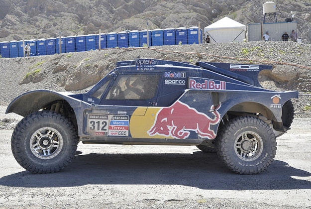 Competitor at the Dakar Rally, 2014.