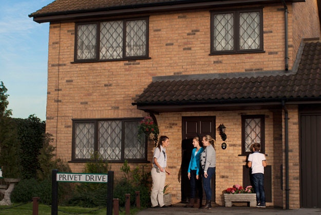 Number Four Privet Drive at the Warner Bros Studios in Watford, where a series of new features will celebrate the anniversary of Harry Potter And The Philosopher's Stone's release in 2001.Image by Warner Bros/PA Wire.