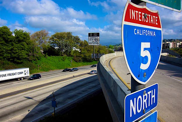 Travel News - Interstate5 California's Interstate 5 could be the first to benefit from a Hyperloop.