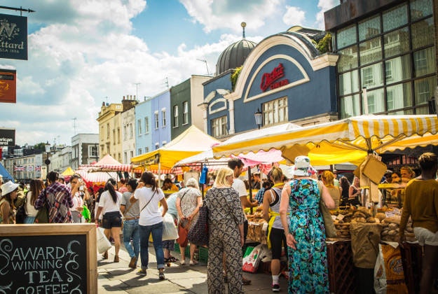 Portobello Road market, Notting Hill.