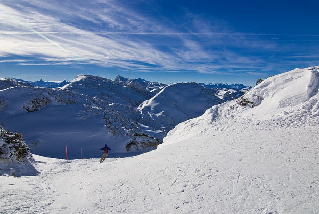 Skiers in Salzburg find money on the slopes.