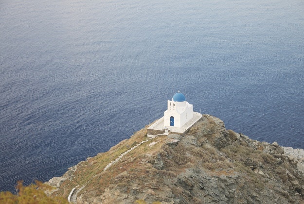 A church on the island of Sifnos, Greece.