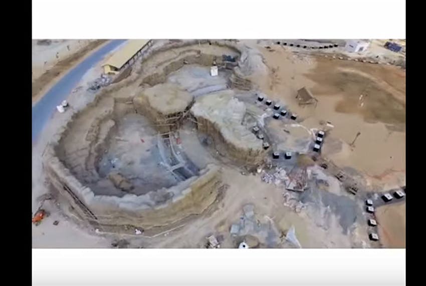Travel News - safari2 Construction work at the Dubai Safari. Image by Screengrab via YouTube