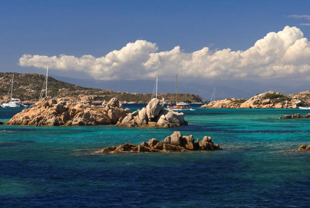 Budelli island, Italy.
