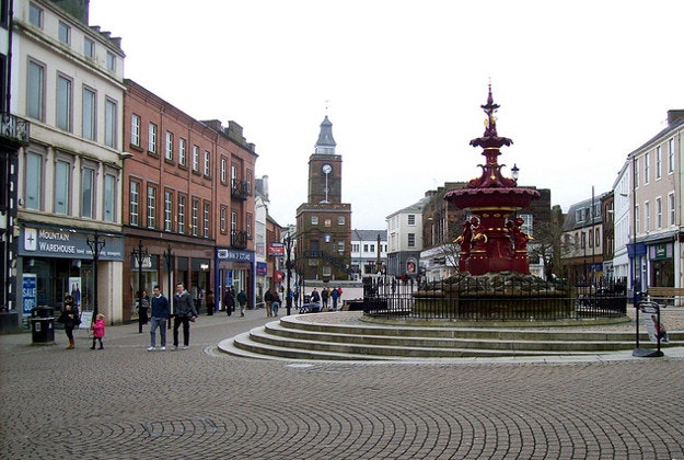Dumfries town centre.