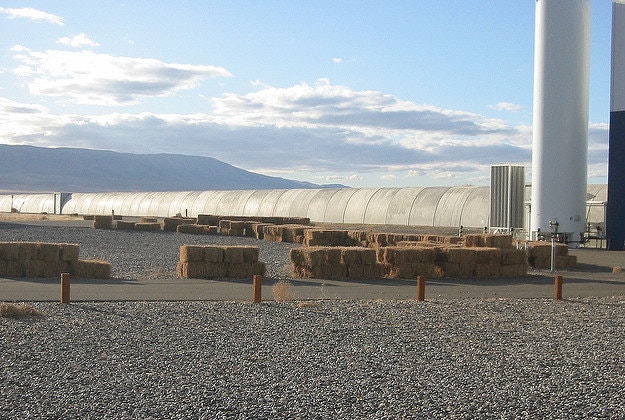 Part of the LIGO site in Hanford, Washington.