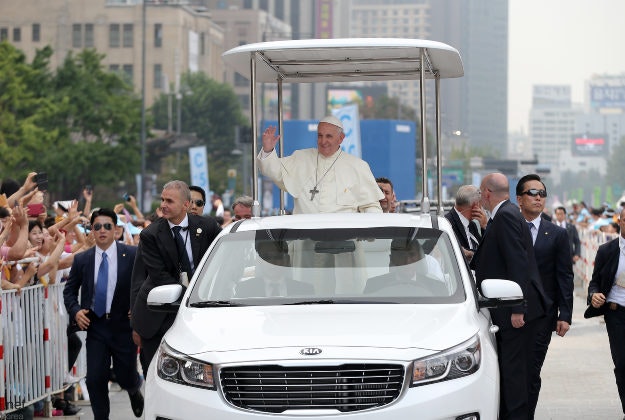Pope Francis in Korea.