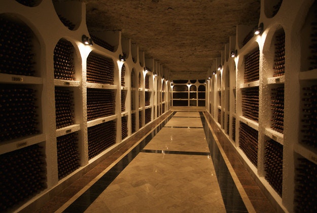 Wine cellars in Cricova, Moldova.