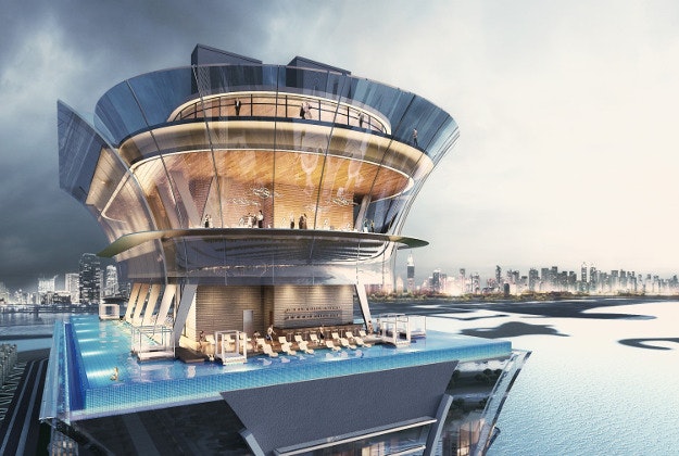 The St. Regis Dubai will feature an infinity pool on the 50th floor. 