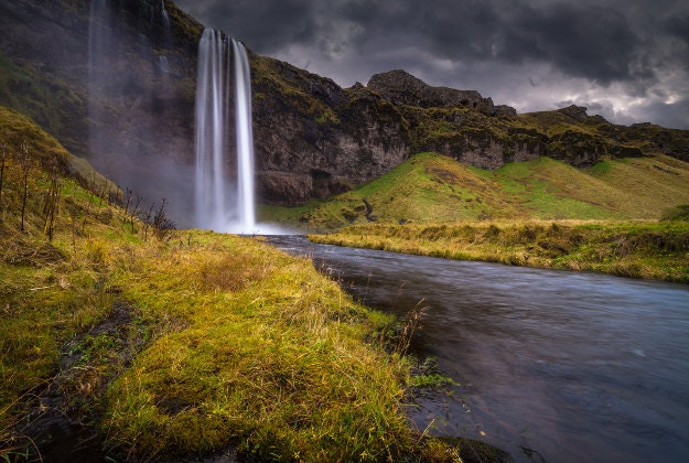Seljalandsfoss waterfall is one of the country's most spectacular 