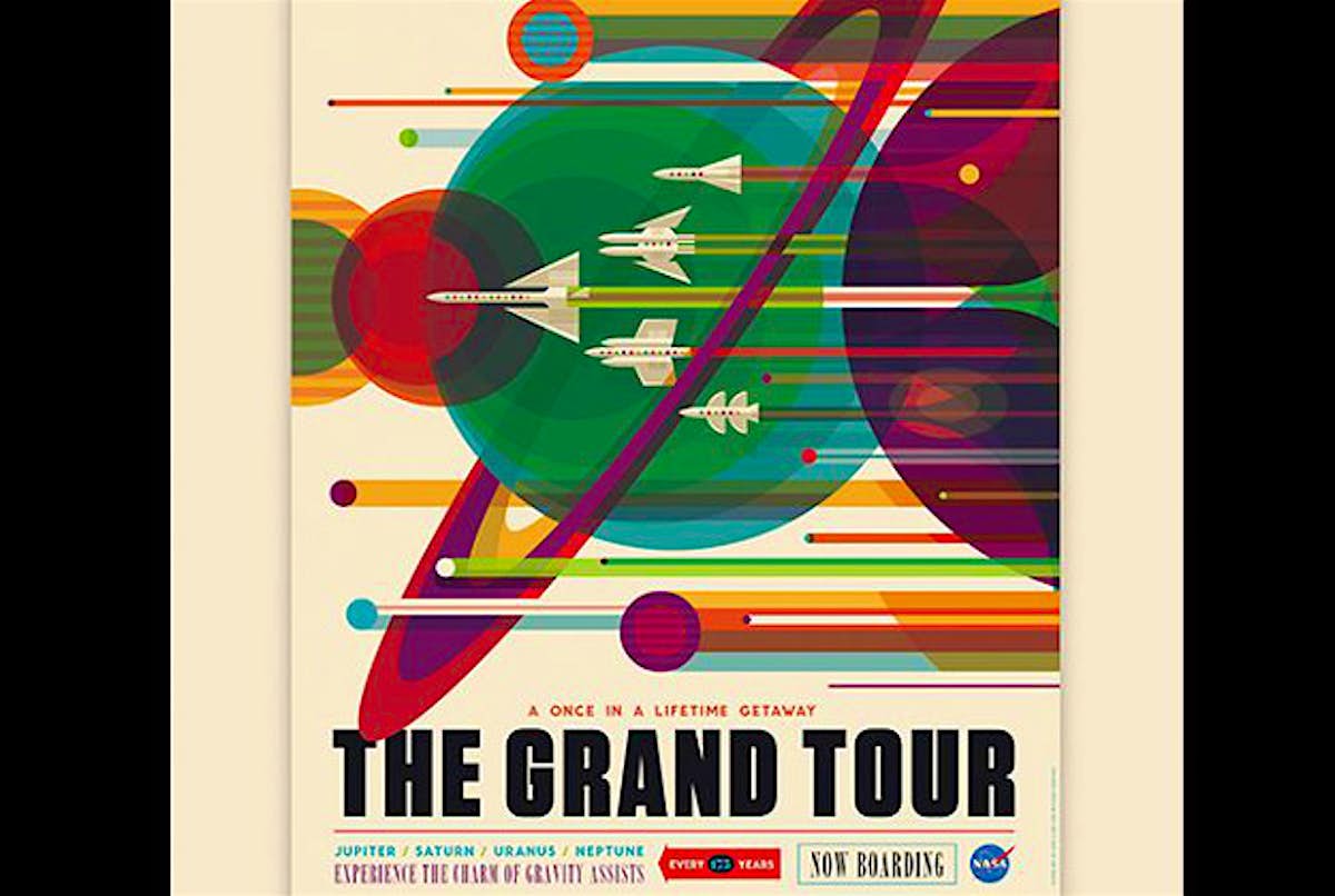 Once In A Lifetime Getaway Art To Inspire Space Tourism Lonely Planet nasa grand tour calendar 2021
