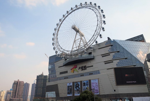 The Sky Wheel is the latest addition to the Shanghai skyline