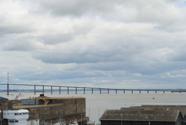 The port at Saint Nazaire, France.
