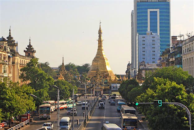 Travel News - Sule Paya Sule Paya, Yangon.