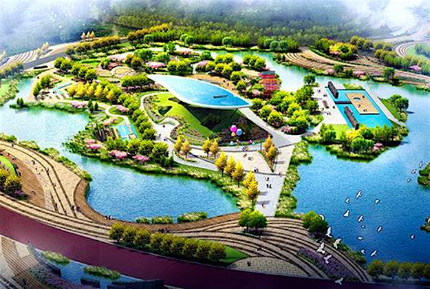 Travel News - flowers 2 A model showing what the Phoenix Nature complex is set to look like
