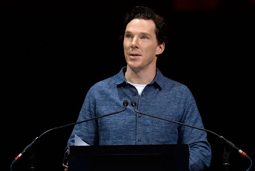 Travel News - pic 6 Benedict Cumberbatch reads a letter from Mark Twain during the fourth night of the Letters Live series at the Freemason's Hall,