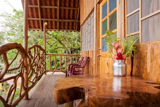 Rent a tree house in Costa Rica through Airbnb. 