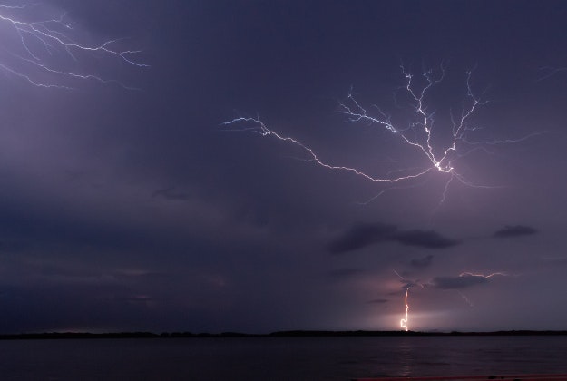 The Catatumbo Lightning is an atmospheric phenomenon in Venezuela. It occurs only over the mouth of the Catatumbo River where it empties into Lake Maracaibo.