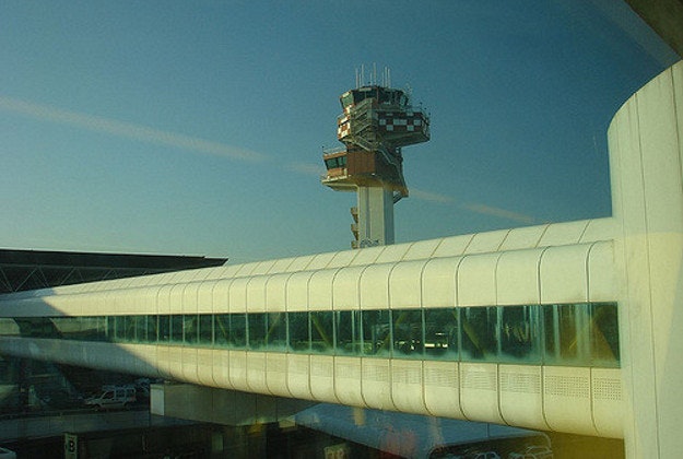 Fiumicino airport, Rome.