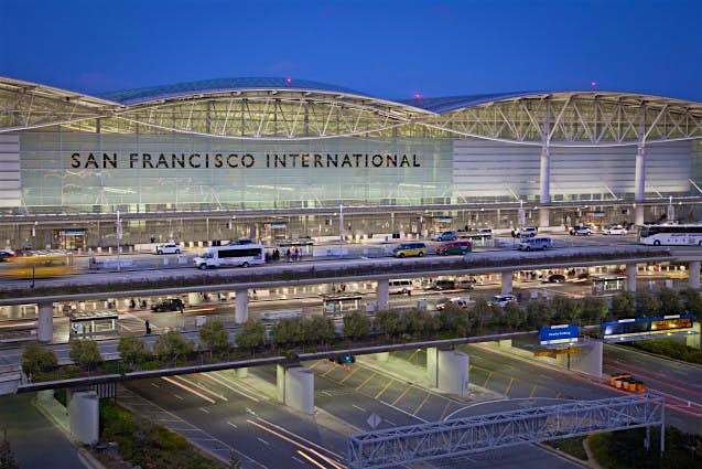 Travel News - "San Francisco International Airport at dusk" San Francisco International Airport at dusk