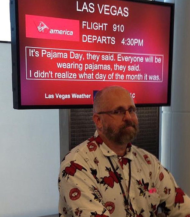 Steve Freitag posted this example of a departure sign. 