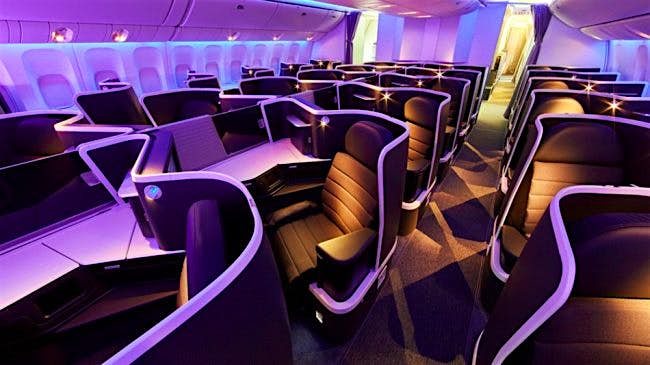 Travel News - The interior of the new Virgin Australia Boeing 777-300ER business class cabin. Image: Virgin Australia