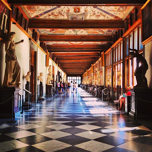 Travel News - 9227044786_22a9daf4f6_k The corridor of the Uffizi Gallery.