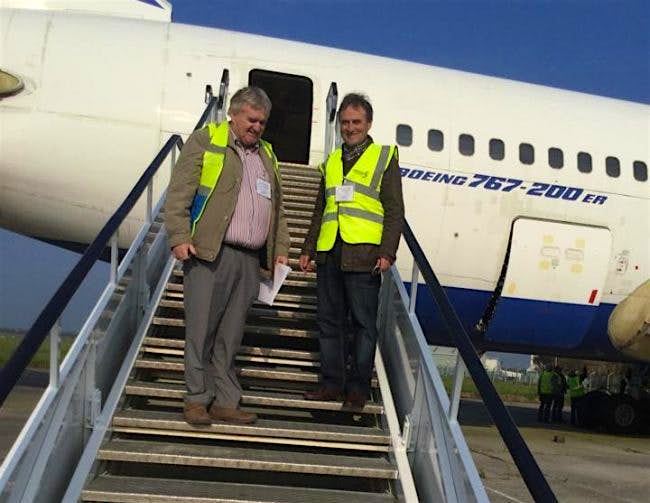 Travel News - The Boeing 767 acquired by David McGowan: Image: Quirky Glamping Village