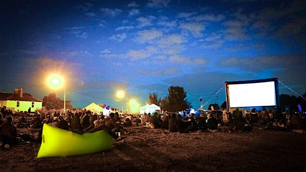 Travel News - Billow - Cinema The Billowbag can be used at festivals, beaches or open-air events. Image: Billowbag