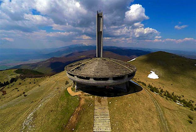 Travel News - Buzludzha Getty A view of The Buzludzha Monument built on the top of Stara Planina mauintain by the former Bulgarian communist regime, Sunday, April, 26, 2015. Photo by NurPhoto/NurPhoto via Getty Images.