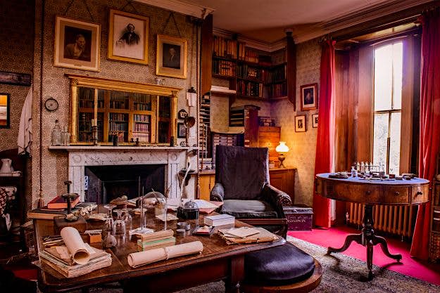 Travel News - Darwin2 Emma read aloud to Charles in their drawing room