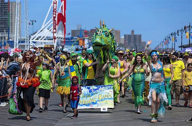 Travel News - 32th Mermaid Parade in New York People from all ages join to Mermaid Parade to celebrate coming of summer in New York