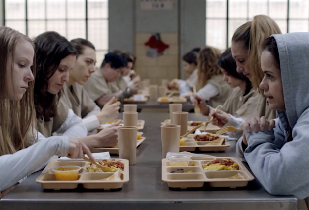 Travel News - Orange-is-the-new-black-eating You'll probably look happier than this at the restaurant.