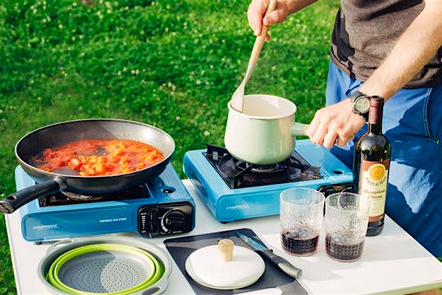 Travel News - ourinflatablehome.com 27221870213_657f64f819_o Jo Crawford and partner Steven cooking al fresco in Italy: Image: Our Inflatable Home