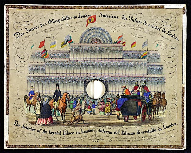 Travel News - 3. The Interior of the Crystal Palace in London, German, 1851 (c) Victoria and Albert Museum, London.