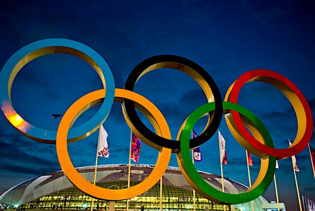 Travel News - Olympic rings, Atos Olympic rings at the 2014 Winter Games in Sochi.