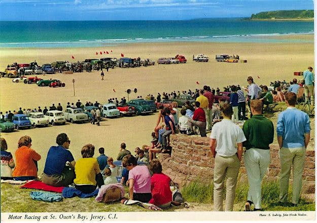 Travel News - j30 Motor Racing at St. Ouen's Bay, New Jersey by John Hinde. One of the prints currently touring China as part of the Work, Rest Play Exhibition.