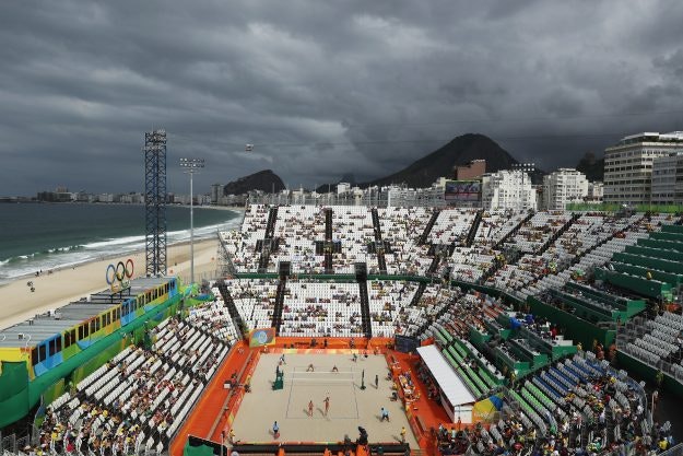 Women's Beach Volleyball in Rio de Janeiro, Brazil. 