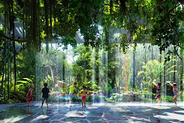 Travel News - The Rosemont Hotel & Residences in Dubai will have its own rainforest. Image: Hilton Worldwide and Royal International