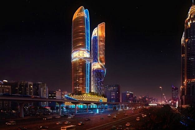 Travel News - The Rosemont Hotel & Residences in Dubai will have its own rainforest. Image: Hilton Worldwide and Royal International