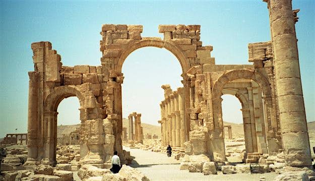 Travel News - Monumental Arch, Palmyra, Syria. Image: Stephen Rowland, Oxford Archaeology North